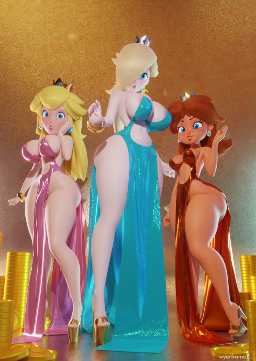 Princess Daisy & Princess Peach (Mario) Rule 34