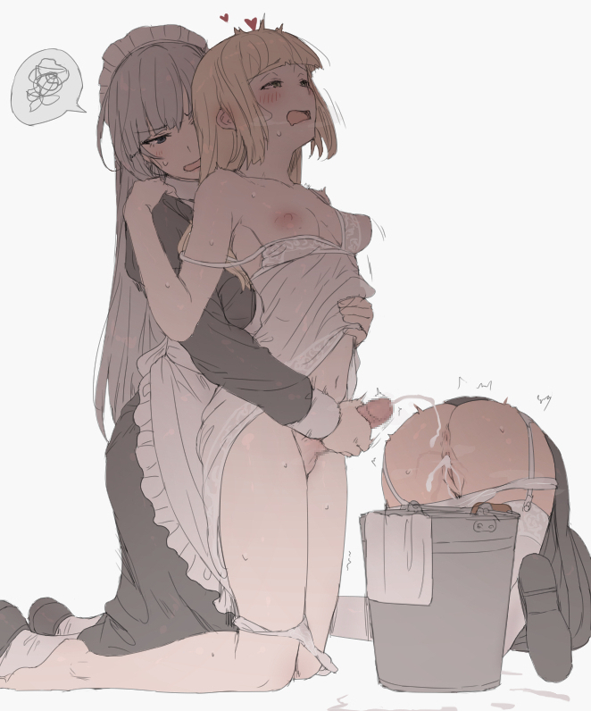 Futa-sama & Grey-haired Maid (Original) Rule 34