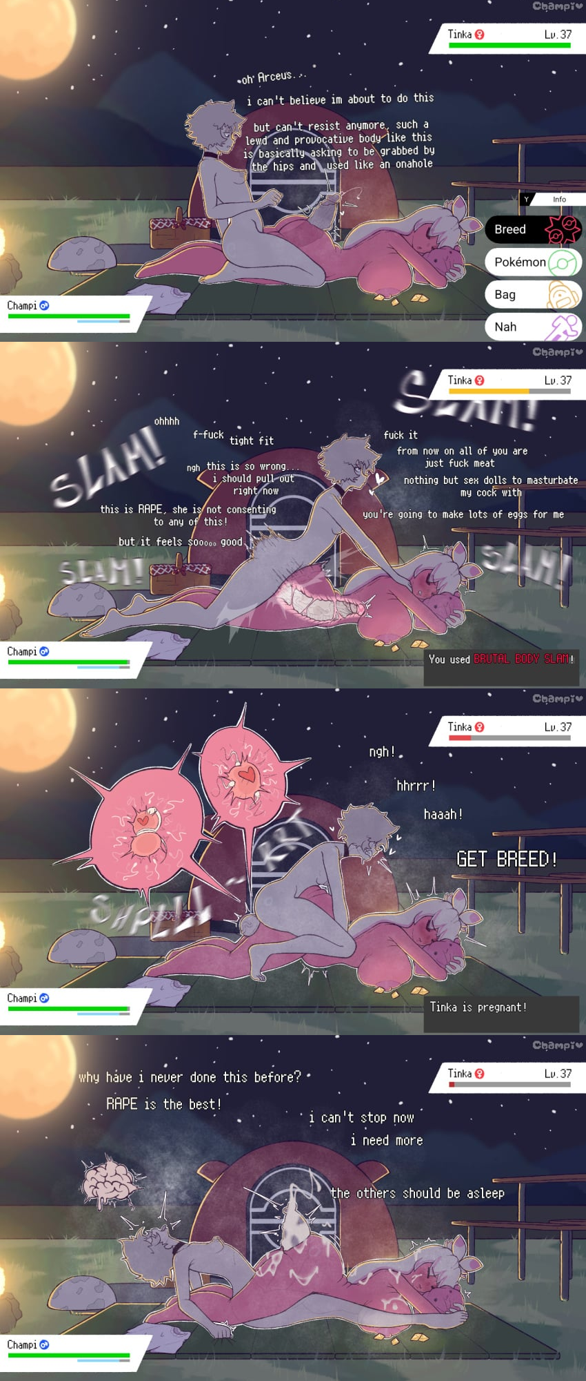 Champi & Ditto (Pokemon) Rule 34 – Anaconda Fertilization