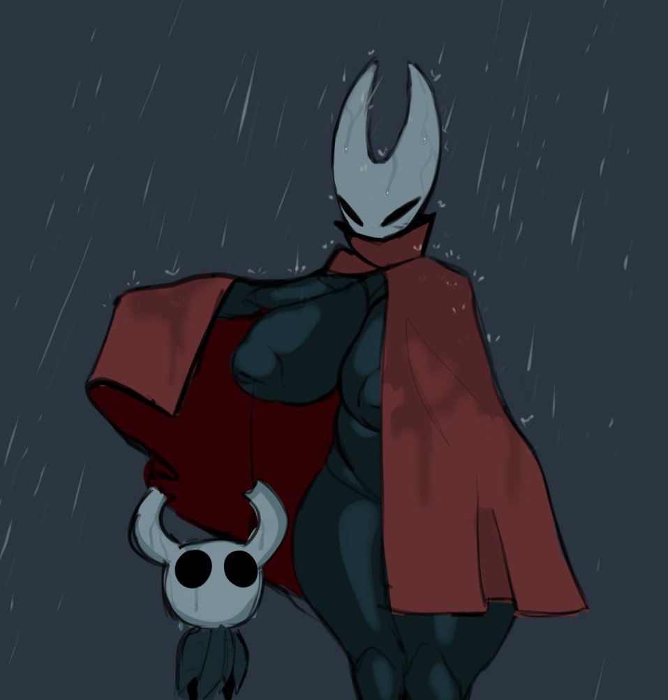Hornet & Protagonist (Hollow Knight) Rule 34 – Big Breasts