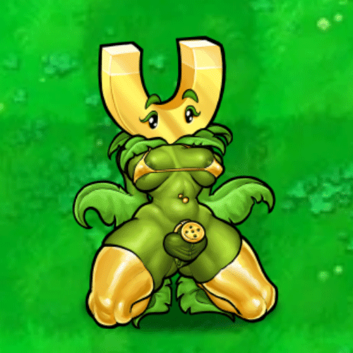 Gold Magnet (Plants Vs Zombies) Rule 34 GIF – Areolae Peeking