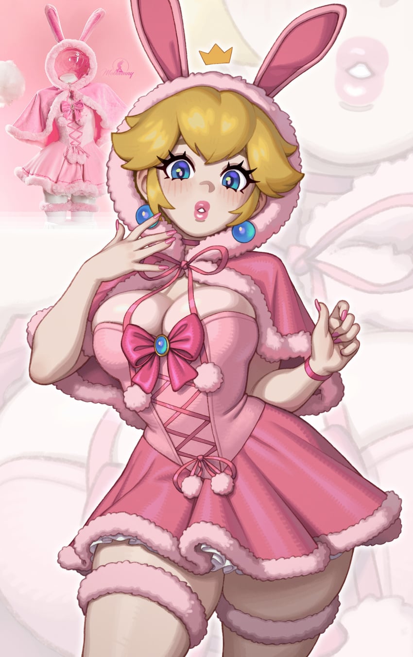 Princess Peach Mario Rule 34 – Thick Thighs & Corset Hentai Pic