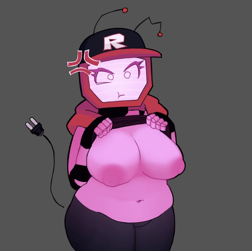 Robloxian & Veeronica Roblox Game Rule 34 – TV Screen Hentai Pic