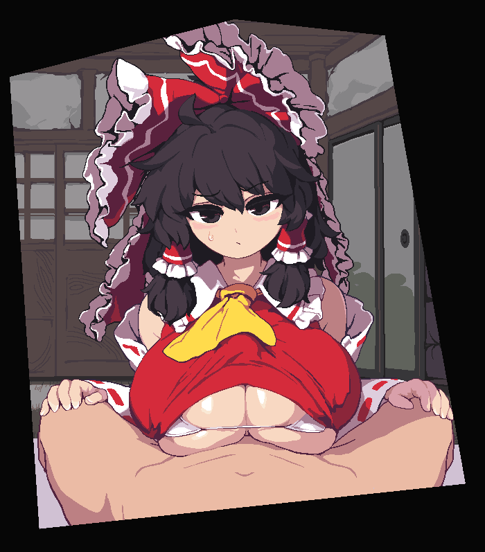 Hakurei Reimu & Reimu Hakurei (Touhou) Rule 34 GIF