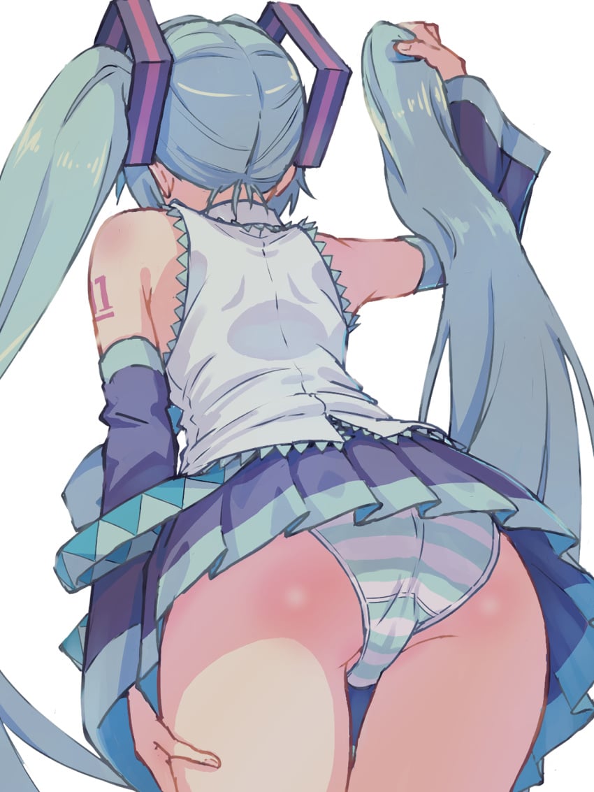 Hatsune Miku (Vocaloid) Rule 34 – Aqua Hair