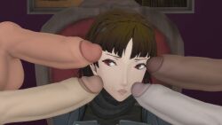 Makoto Niijima (Atlus) Rule 34 Video – 4 Penises