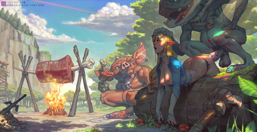 Blin & Bokoblin (Breath Of The Wild) Rule 34 – 5 Fingers