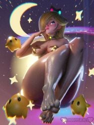 Princess Rosalina (Mario) Rule 34 Video – Blonde Hair