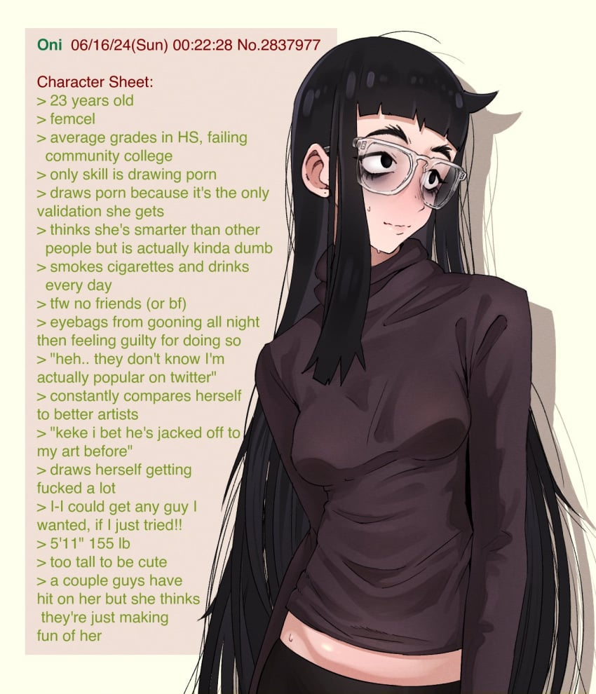 Oni & Original Character (4chan) Rule 34 – Bags Under Eyes