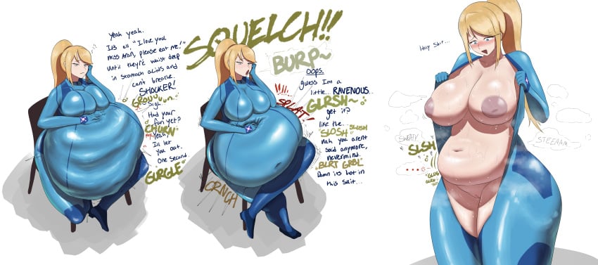Samus Aran Metroid Rule 34 – Stomach Bulge & Big Tits Hentai Pic