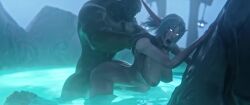 Night Elf & Orc (Warcraft) Rule 34 Video – Against Rock