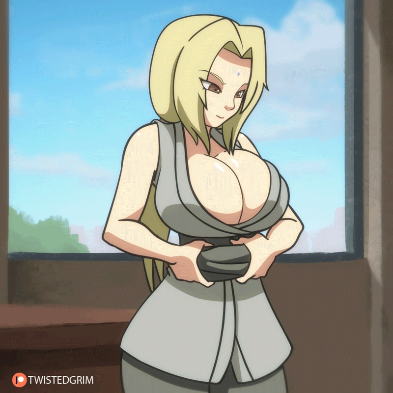 Tsunade (Naruto) Rule 34 GIF – Alternate Breast Size