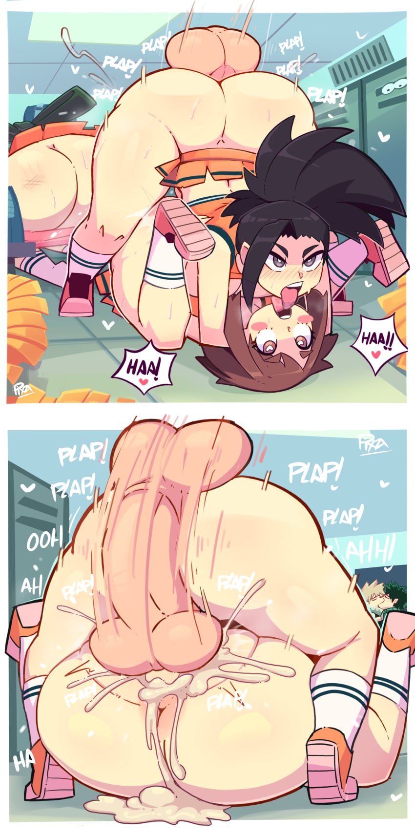 Momo Yaoyorozu & Ochako Uraraka (My Hero Academia) Rule 34