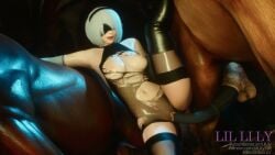2b Nier: Automata Rule 34 – Blowjob & Threesome Animation