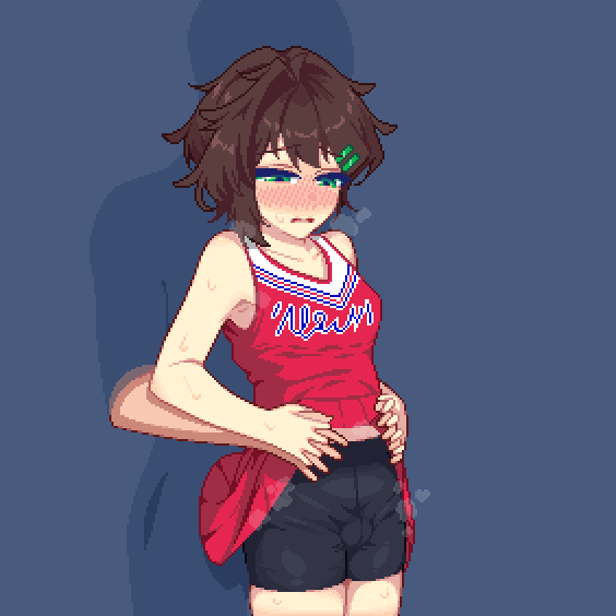 Hanekenomichi-chan (Original) Rule 34 GIF – Armpits