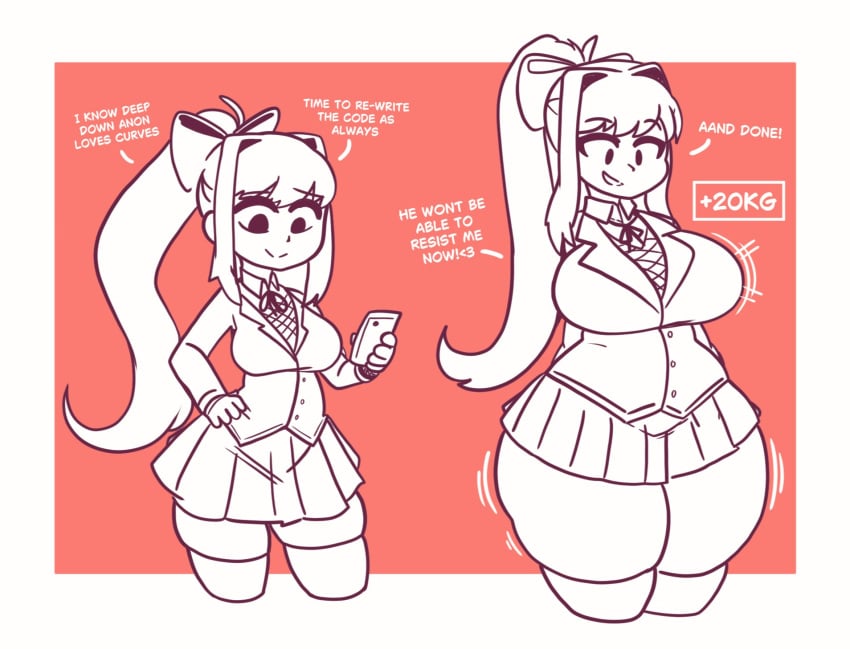 Monika Doki Doki Literature Club Rule 34 – Big Tits & Growth Pic