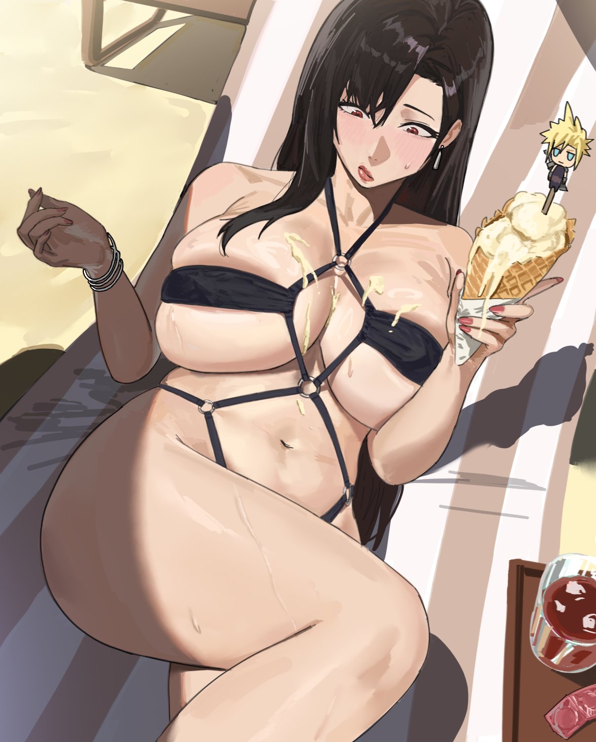 Tifa Lockhart Final Fantasy Rule 34 – Big Tits & Drink Hentai Pic