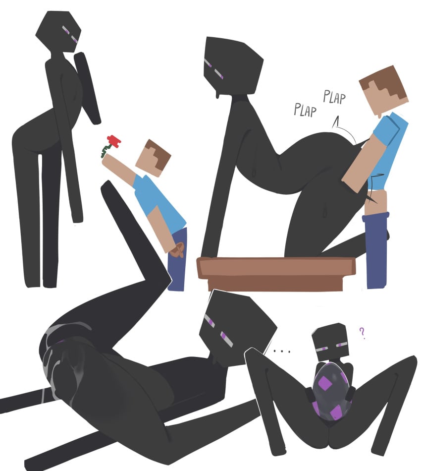 Enderman & Steve (Microsoft) Rule 34 – Anal