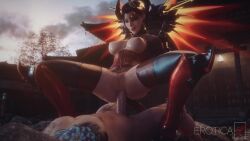 Angela Ziegler & Devil Mercy (Blizzard Entertainment) Rule 34 Video