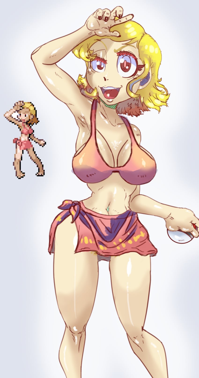 Npc Trainer & Swimmer (Pokemon) Rule 34 – Bikini Top
