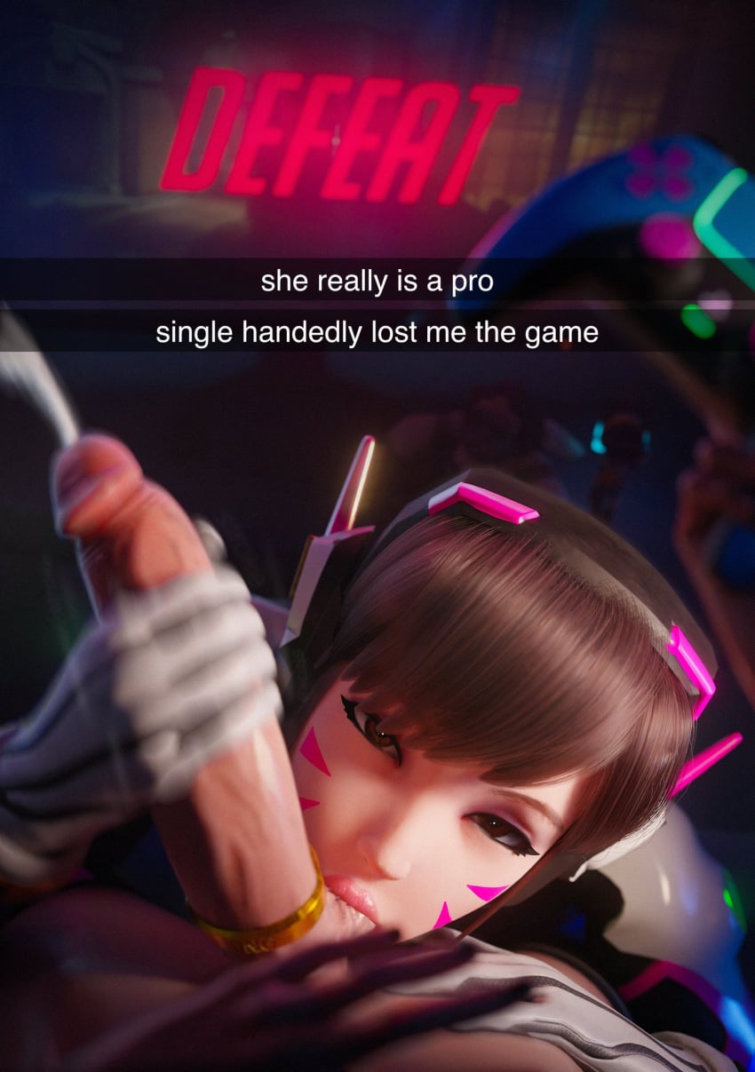 D.Va Overwatch Rule 34 – Handjob 3D Pic