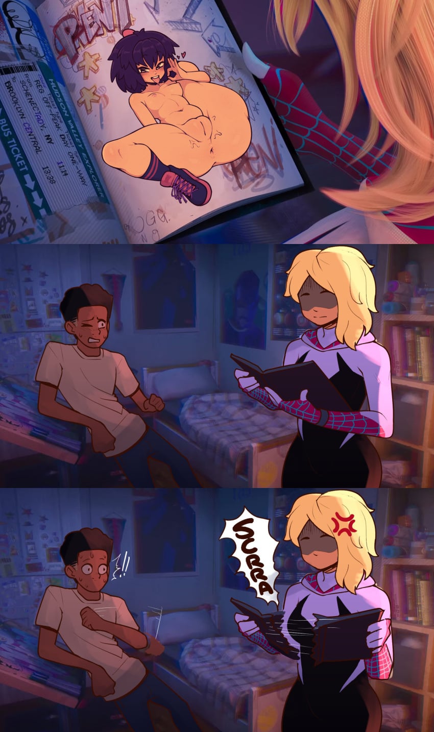 Gwen Stacy & Miles Morales (Marvel) Rule 34 – Aged Up