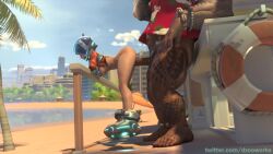Juno & Mauga (Overwatch) Rule 34 Video – Absurdly Large Cock