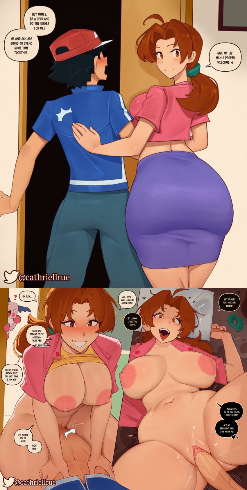 Ash Ketchum & Barrierd (Pokemon) Rule 34 – Ass