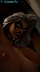 Ami Han & Black Cat (Marvel) Rule 34 Video – Against Wall