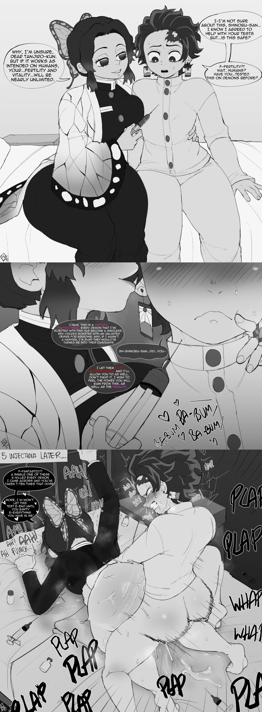 Kamado Tanjirou & Kochou Shinobu (Demon Slayer) Rule 34