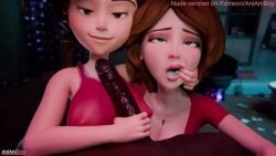Aunt Cass & Cass Hamada (Big Hero 6) Rule 34 Video