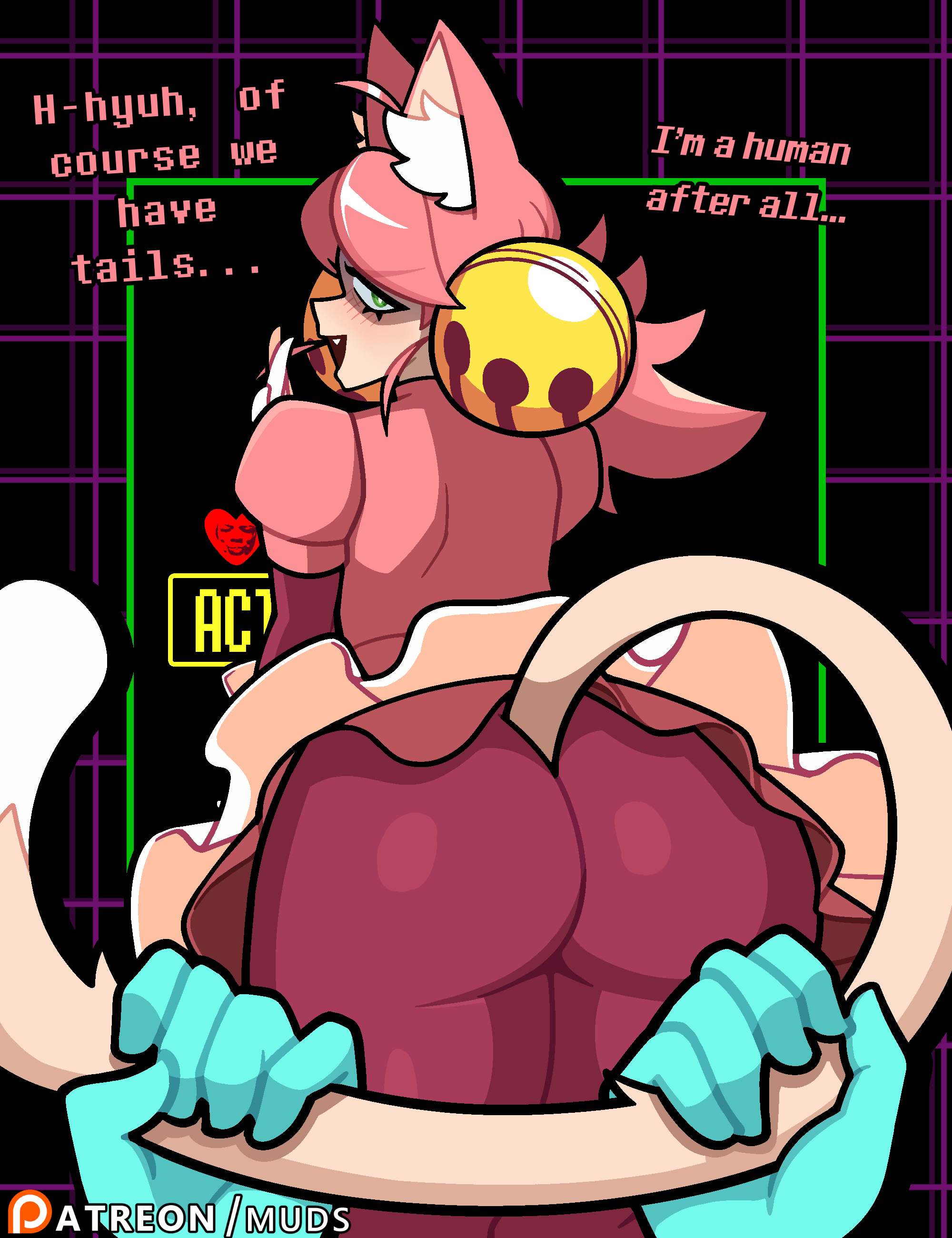Kris & Mad Mew Mew (Deltarune) Rule 34 – Ass