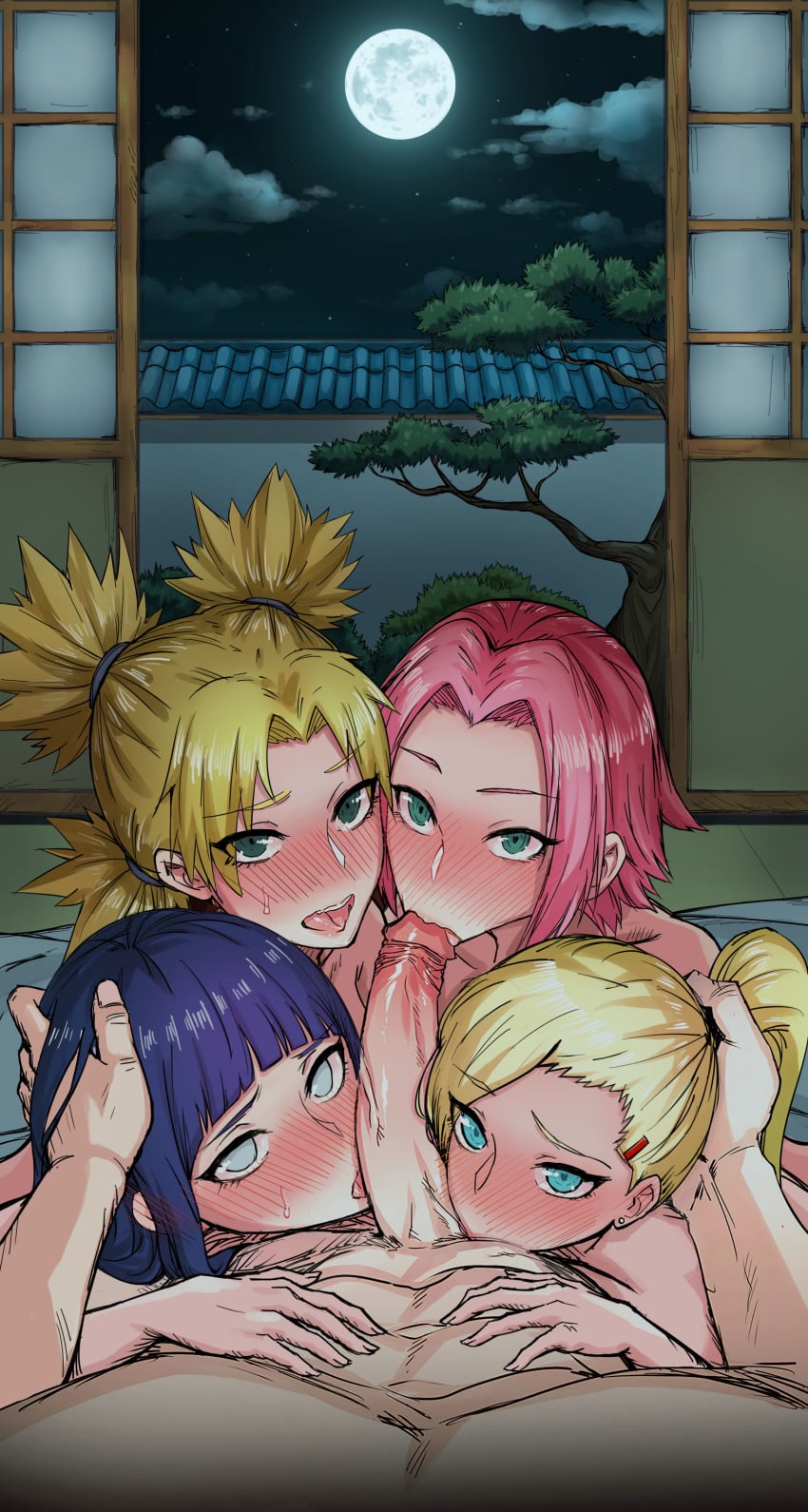 Hyuuga Hinata & Ino Yamanaka (Naruto) Rule 34 – Blonde Hair