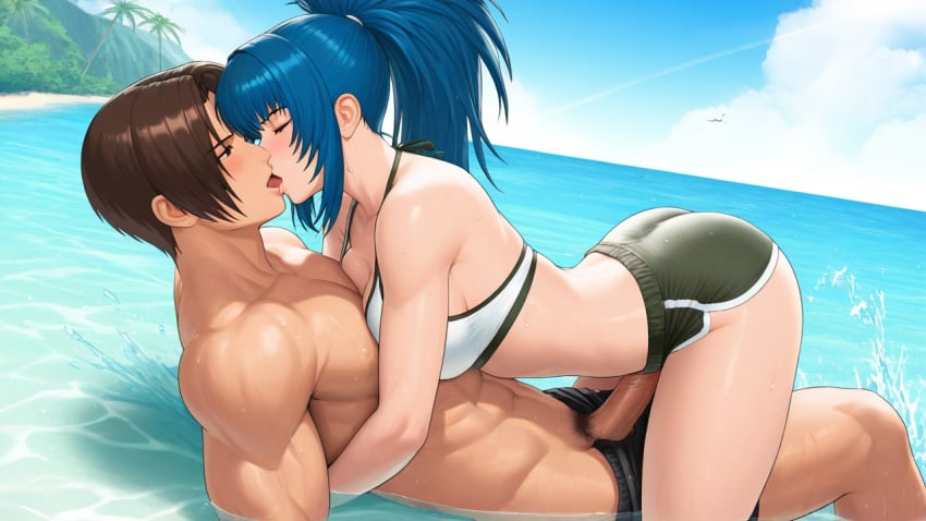 Kyo Kusanagi & Leona Heidern (King Of Fighters) Rule 34