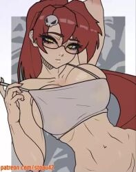 Yoko Littner (Studio Trigger) Rule 34 Video – Adjusting Clothes