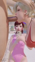 Angela Ziegler & D.va (Blizzard Entertainment) Rule 34 Video
