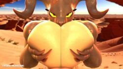Deathclaw & Deathclaw (Fallout) Rule 34 Video – 2 Horns