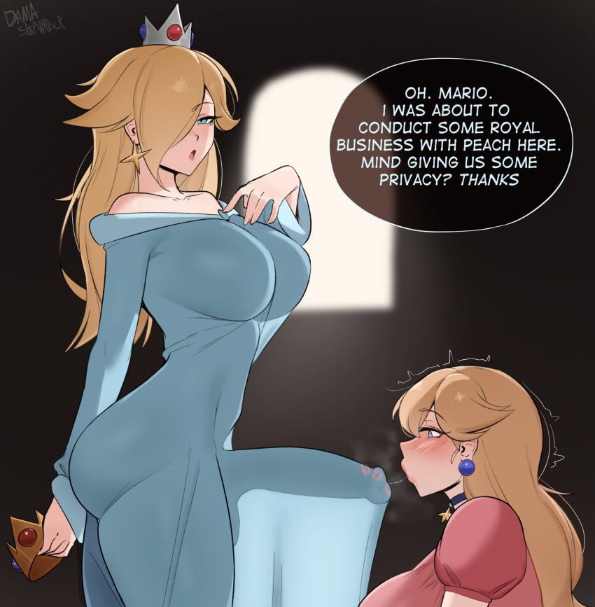Princess Peach & Princess Rosalina (Mario) Rule 34