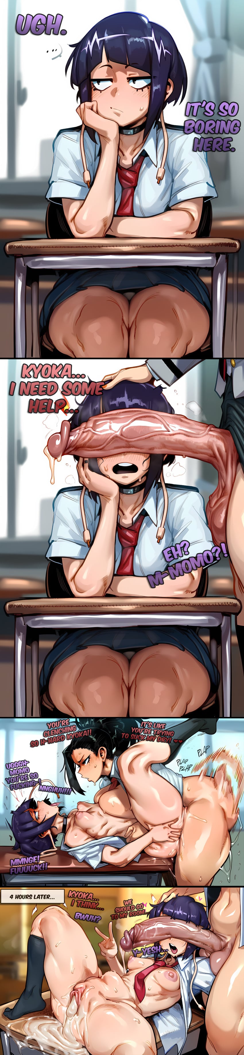 Jirou Kyouka & Momo Yaoyorozu (Boku No Hero Academia) Rule 34