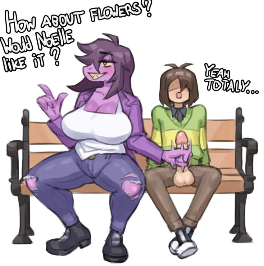 Kris & Susie (Deltarune) Rule 34 – Handjob