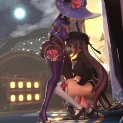 Hu Tao & Mona (Genshin Impact) Rule 34 Video – All The Way To The Base